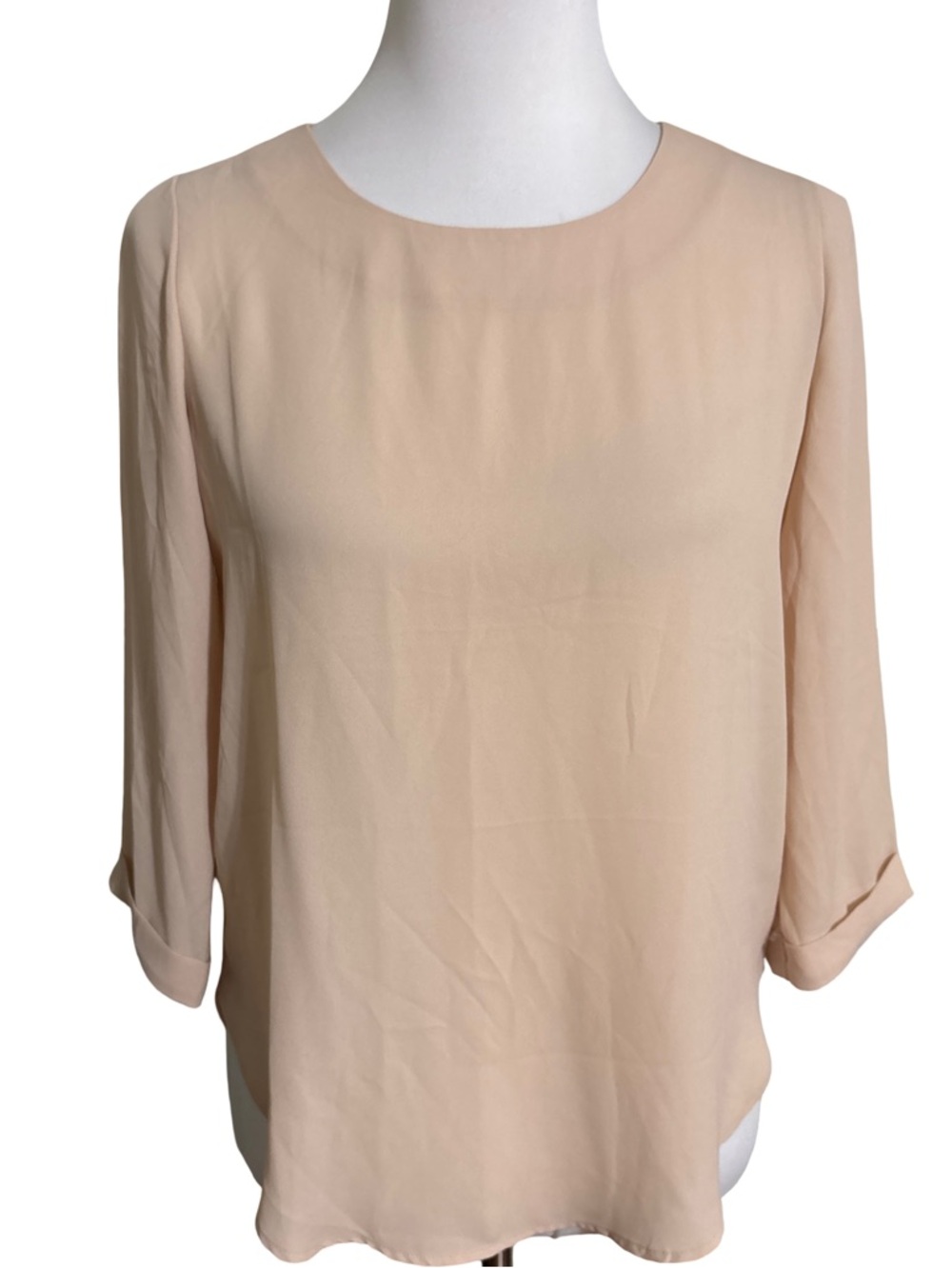 Forever 21 Light Beige Chiffon Blouse
